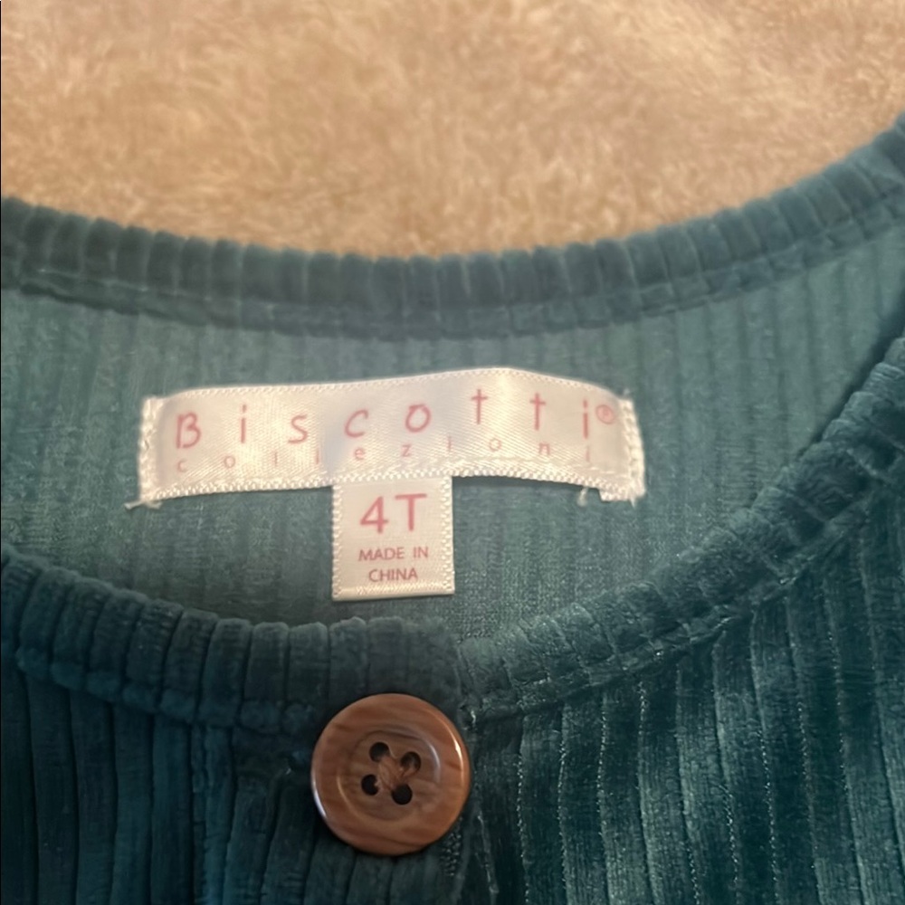 Biscotti Green Tiered Long Sleeve Dress - Picture 2 of 6